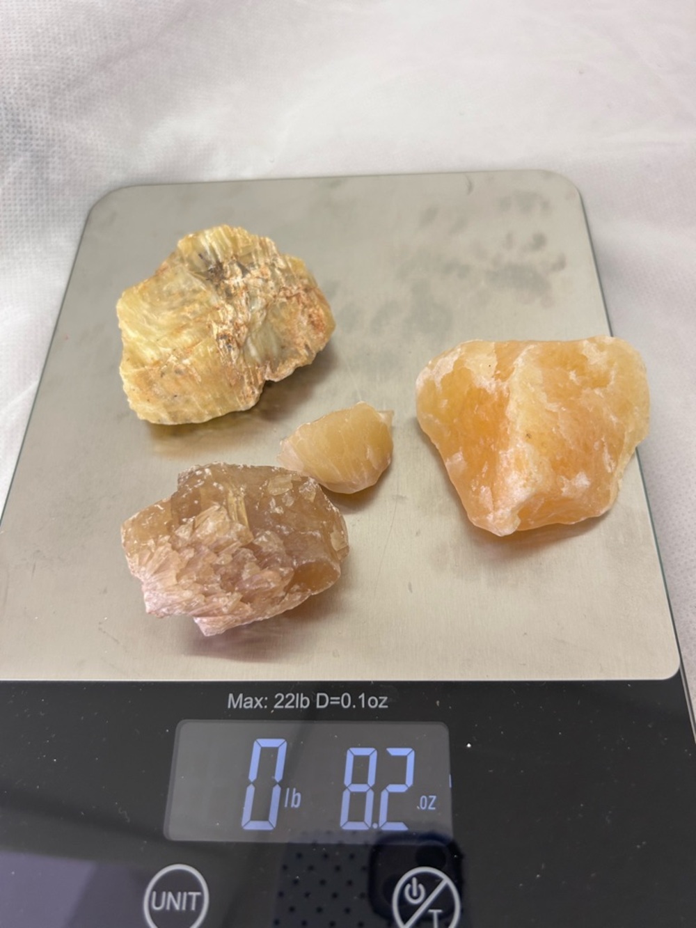 Natural Orange Calcite Decorative Crystal - Home Accents